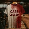 Case Closed Bloody Art Print Printed T-shirt