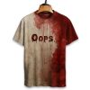 Oops Bloody Art Print Printed T-shirt