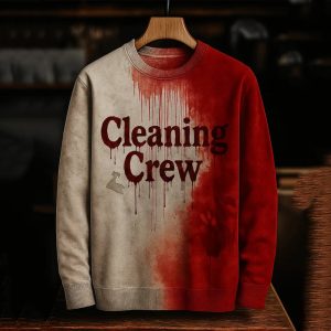 Cleaning Crew Bloody Art Sweatshirt 1 Cleaning Crew Bloody Art Sweatshirt