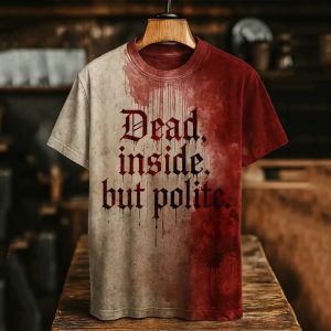 Dead Inside But Polite Blood Art Shirt 1 Dead Inside But Polite Blood Art Shirt