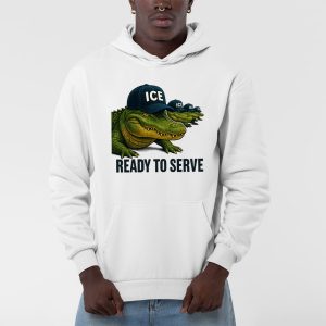 Ready to Serve Alligator Alcatraz wearing ICE Hat Shirt 3 Ready to Serve Alligator Alcatraz wearing ICE Hat Shirt