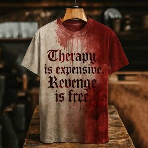 Therapy Is Expensive Revenge Is Free Blood Art Shirt 1 Therapy Is Expensive Revenge Is Free Blood Art Shirt