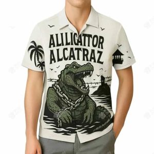 Alligator Alcatraz Hawaiian Shirt